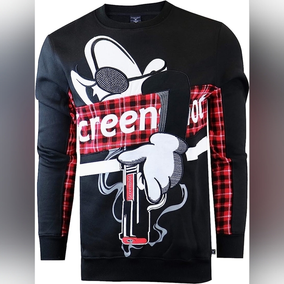 New Mens Live Graffiti Artist Fleece Sweater Multiple Sizes - Picture 3 of 5